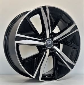 BKY 1187 7.5X18İNÇ  4X108 ET32 65.1 BLACK MACHINED XL ÇELİK JANT