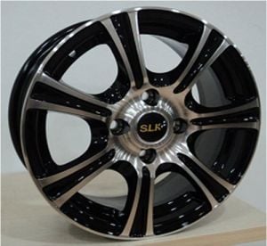 Slk SLK 1157 6x14inç 4x100 Black Machined Çelik Jant