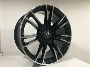 Powcan Bk 5396 8.5x19inç 5x112 et30 66.6 BLACK Machined Çelik Jant