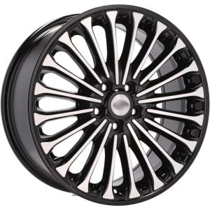 BK 0056 8X18İNÇ  5X108 ET55 63.4 BLACK MACHINED XL ÇELİK JANT