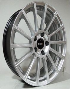 SLK Slk 1669 8x18inç 5x112 et45 73.1 Hyper Sılver Machined Çelik Jant