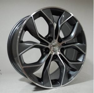POWCAN BK-922 8x18inç 5x120 ET37 72.56 BLACK Machıned Replika Çelik Jant