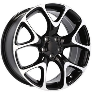 Powcan BK 518 7.5x17inç 5x115 ET42 73.1 BLACK Machıned Çelik Jant
