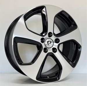 BKY 0092 7.5X18İNÇ  5X112 ET49 57.1 BLACK MACHINED XL ÇELİK JANT