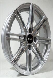 SLK Slk 2078 6.5x15inç 4x100 et35 73.1 Sılver Machined Çelik Jant
