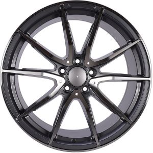 POWCAN BK-5015 8x18inç 5x112 ET45 66.56 BLACK Machıned Replika Çelik Jant