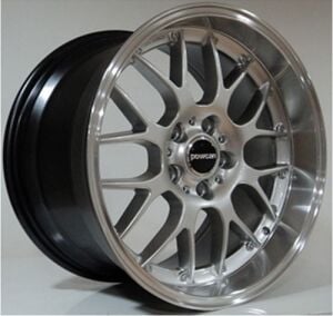 Powcan BK 542 9x18inç 5x120 Hyper Silver LIP Machined BMW Replika Jant