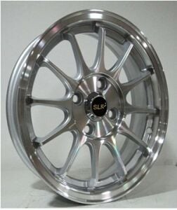 SLK Slk 9020 5.5x14inç 4x100 et35 73.1 Sılver Machined Çelik Jant