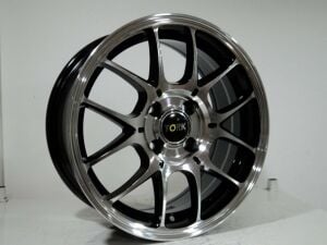 Megatork TORK 2795 6x13inç 4x100 et35 73.1 Black Machined Çelik Jant