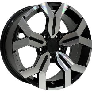 DY 1267 7X17 inç 5X114.3 ET40 66.1 BLACK MACHINED XL