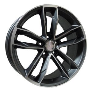 BK 5232 8X18İNÇ  5X112 ET42 66.45 MAT GUN MACHINED XL ÇELİK JANT