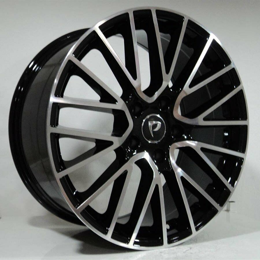 POWCAN BK-5351 9.5x20inç 5x130 ET50 71.6 BLACK Machıned Replika Çelik Jant