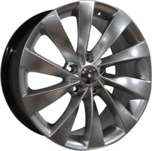 Powcan BK 438 8.0x18inç 5x100 Hyper Silver Volkswagen Replika Çelik Jant