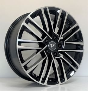 BKY 1191 7.5X18İNÇ  5X112 ET45 57.1 BLACK MACHINED XL ÇELİK JANT