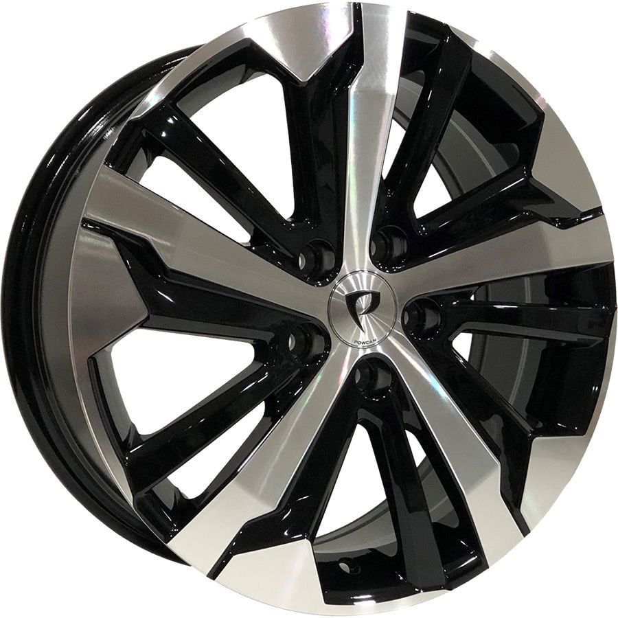 BK 5837 7X17 inç 4X108 ET25 65.1 BLACK MACHINED XL ÇELİK JANT