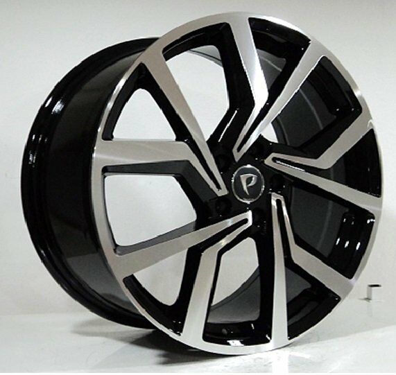 POWCAN BK-5125 6x14inç 5x100 ET35 57.1 BLACK Machıned Replika Çelik Jant