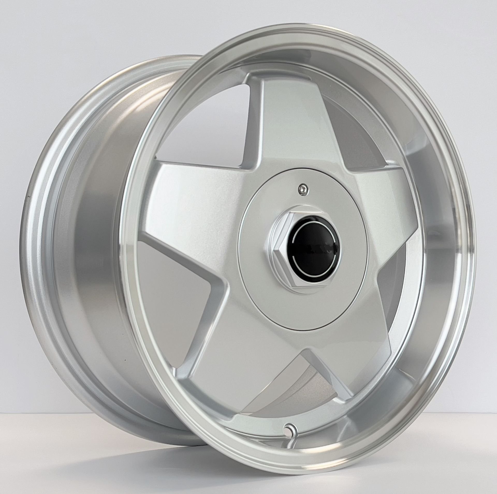 BKY 1235 7X15inç 4X100 ET35 73.1 SILVER+LIP MACHINED ÇELİK JANT