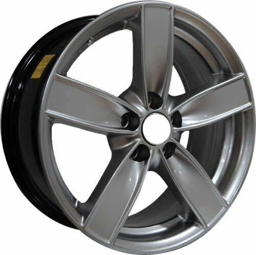 Powcan BK 493 7.0x15inç 5x100 Hyper Silver Volkswagen Replika Çelik Jant