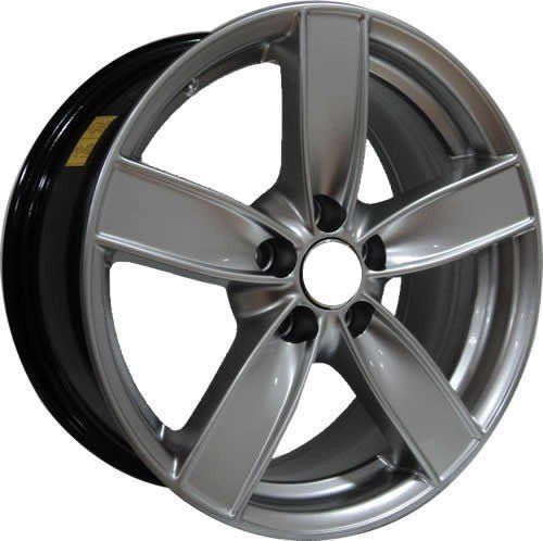 Powcan BK 493 7.0x15inç 5x112 Hyper Silver Volkswagen Replika Çelik Jant