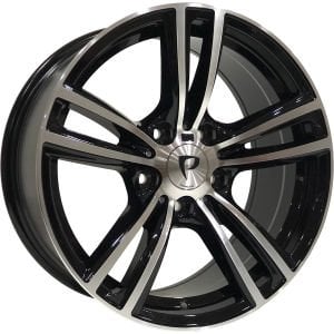 BK 5739 8X17 inç 5X120 ET35 72.56 BLACK MACHINED XL
