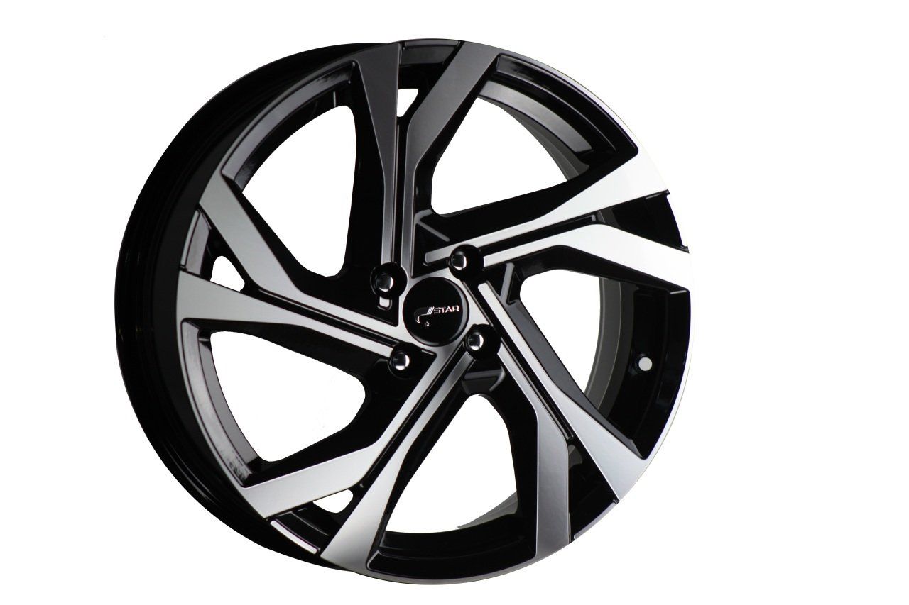 CAR 15156 6.5x15inç 4x100 ET35 60.1 BLACK Machined Çelik Jant