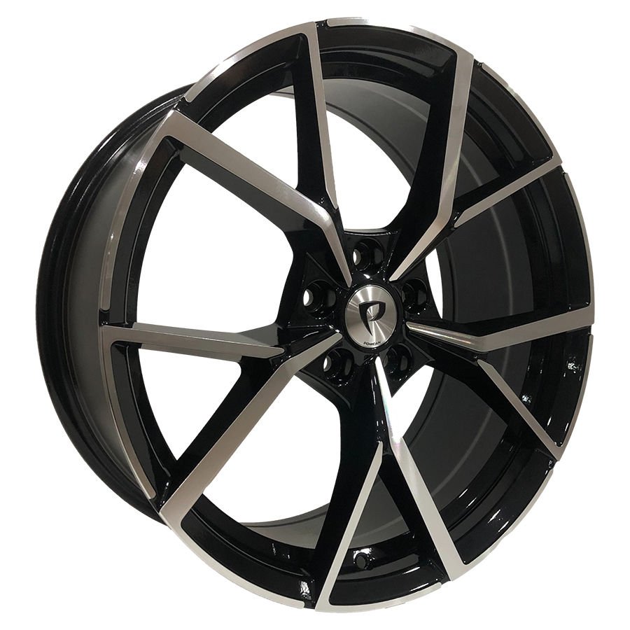 BKY 5801 8X18İNÇ  5X112 ET45 57.1 BLACK MACHINED XL ÇELİK JANT
