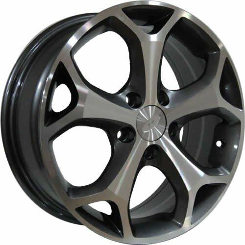 Powcan BK 386 8x18inç 5x108 Gun Machined FORD Replika Çelik Jant