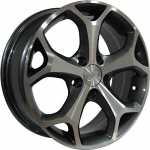 Powcan BK 386 8x18inç 5x108 Gun Machined FORD Replika Çelik Jant