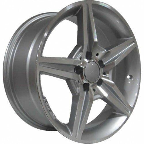 Powcan BK 165 7.0x15inç 5x112 Silver Machined MERCEDES Replika Çelik Jant