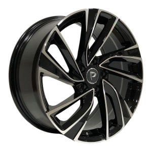 BK 5772 8X18İNÇ  5X112 ET45 57.1 BLACK MACHINED XL ÇELİK JANT