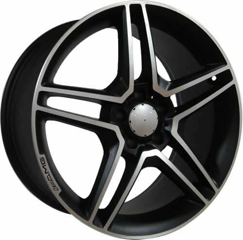 Powcan BK 213 9.5x18inç 5x112 Mat Black MERCEDES Replika Çelik Jant