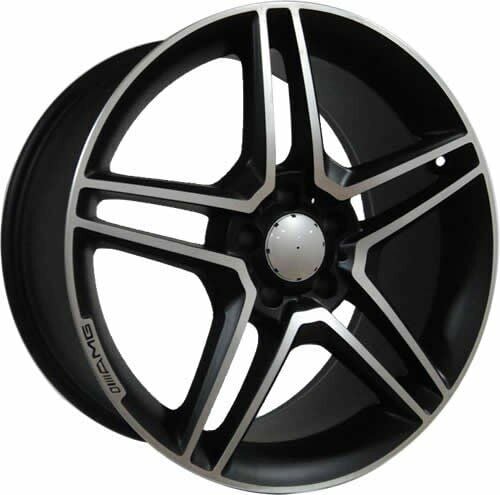 Powcan BK 213 8.5x19inç 5x112 Mat Black MERCEDES Replika Çelik Jant