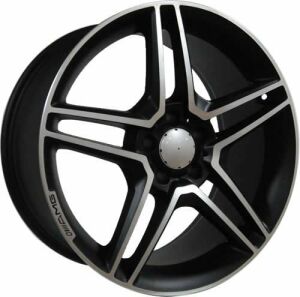 Powcan BK 213 8.5x19inç 5x112 Mat Black MERCEDES Replika Çelik Jant