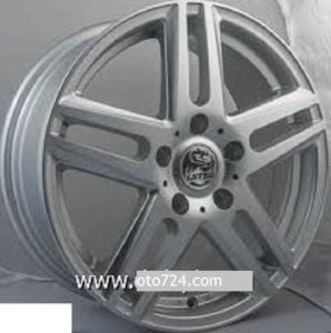 Slk SLK 1290 5.5x14inç 4x100 et35 73.1 Silver Machined Çelik Jant