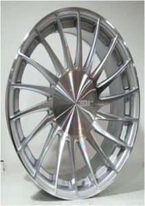 SLK Slk 1675 7x15inç 5x108 et35 73.1 Sılver Machined Çelik Jant