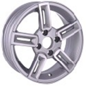 Powcan BK 270 6x14inç 4x100 et35 73.1 Silver Machined Çelik Jant