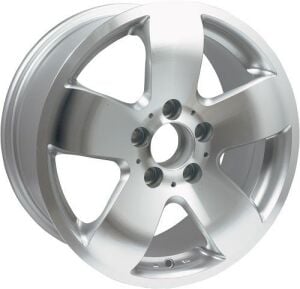 Slk SLK 1014 6.5x15inç 5x112 Silver Machined MERCEDES Replika Çelik Jant