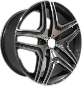 Slk SLK 1284 9x20inç 5x112 Gun Machined MERCEDES Replika Çelik Jant