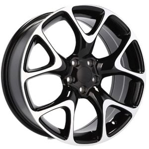 BK 518 7.5X17inç 5X110 ET42 73.1 BLACK MACHINED ÇELİK JANT