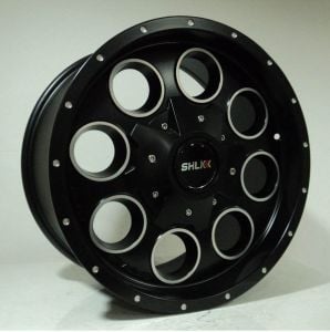 SLK Slk 8021 9x18inç 5X114.3/127 ET10 78.1 MAT BLACK MACHINED Çelik Jant