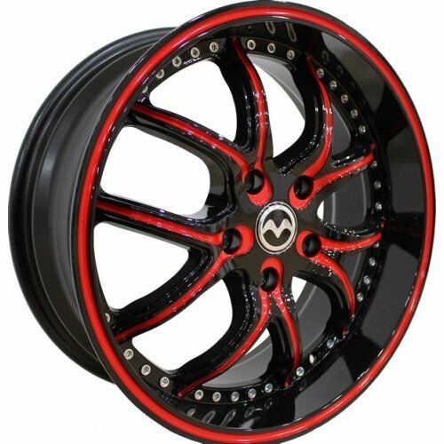 Megatim TIM 824 7.5x18inç 5x112 BLACK RED LINE