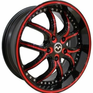 Megatim TIM 824 7.5x18inç 5x112 BLACK RED LINE