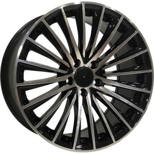 DY 988 9X18İNÇ  5X112 ET48 66.6 BLACK MACHINED XL ÇELİK JANT