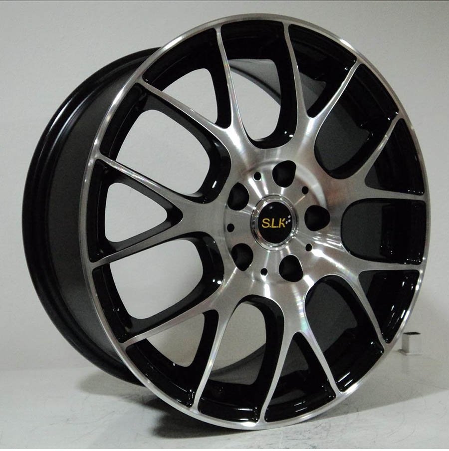 SLK Slk 8010 7.5x17inç 5X110 ET40 73.1 BLACK MACHINED Çelik Jant