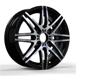 Slk SLK 2064 5.5x14inç 4x100 et35 73.1 Black Machined Çelik Jant