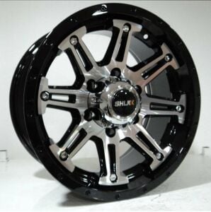 SLK Slk 2081 8x15inç 6X139.7 ET0 110 BLACK MACHINED Çelik Jant