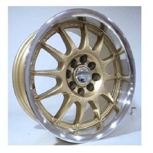 Powcan BK 654 7.5X15inç 4X100/108 GOLD MACHİNED ÇELİK JANT