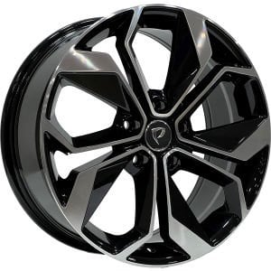 BK 5168 7.5x18inç 5x114.3 et45 66.1 BLACK MACHINED XL ÇELİK JANT