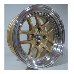 Powcan BK 661 8X15inç 4X100 GOLD MACHİNED ÇELİK JANT