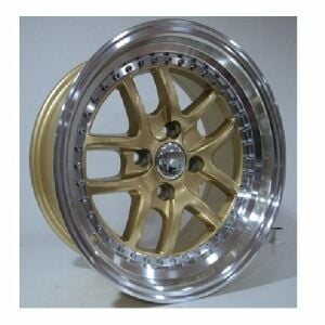 Powcan BK 661 8X15inç 4X100 YELLOW MACHİNED ÇELİK JANT